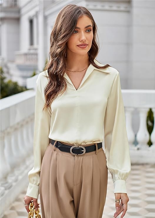 silk blouse women