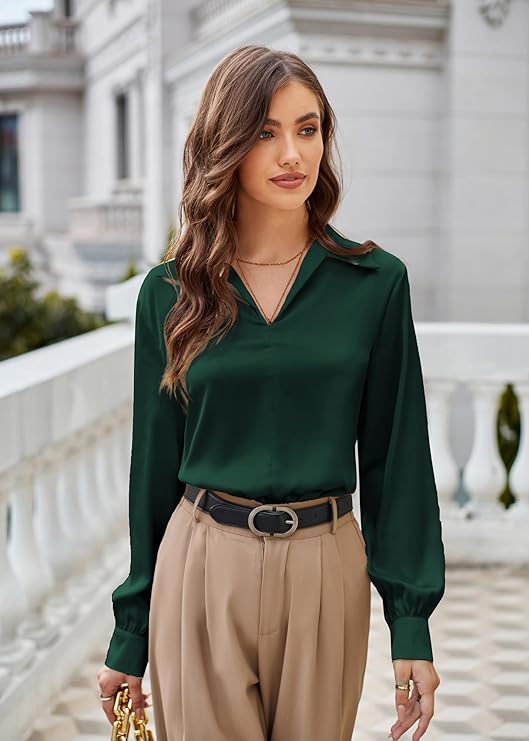 silk blouse women