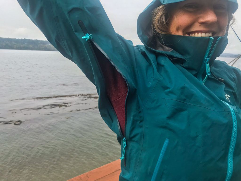 women's rain jacket with hood