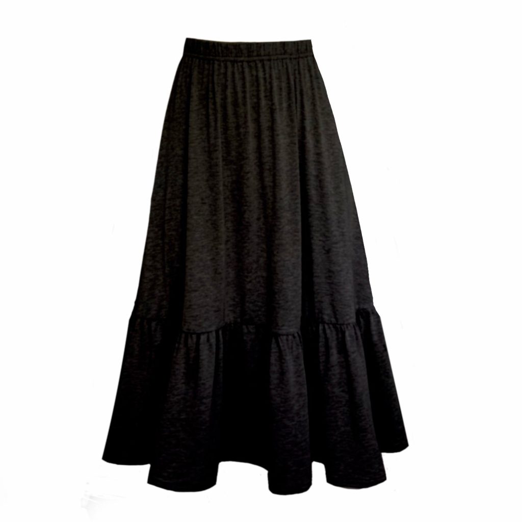 	
black midi skirt with pockets
