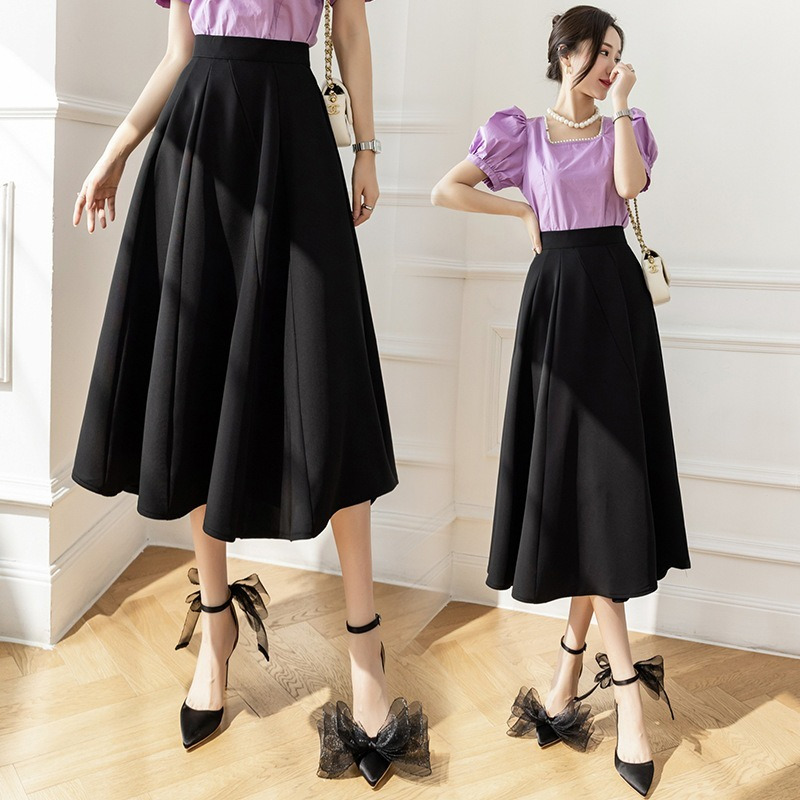 midi skirt with pockets