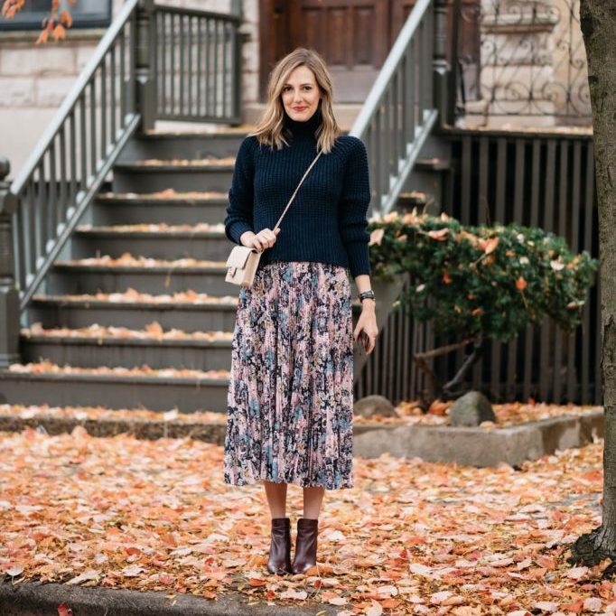 	
skirt fall outfit