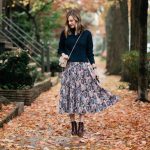 fall skirt outfit