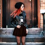 black leather skirt outfit ideas