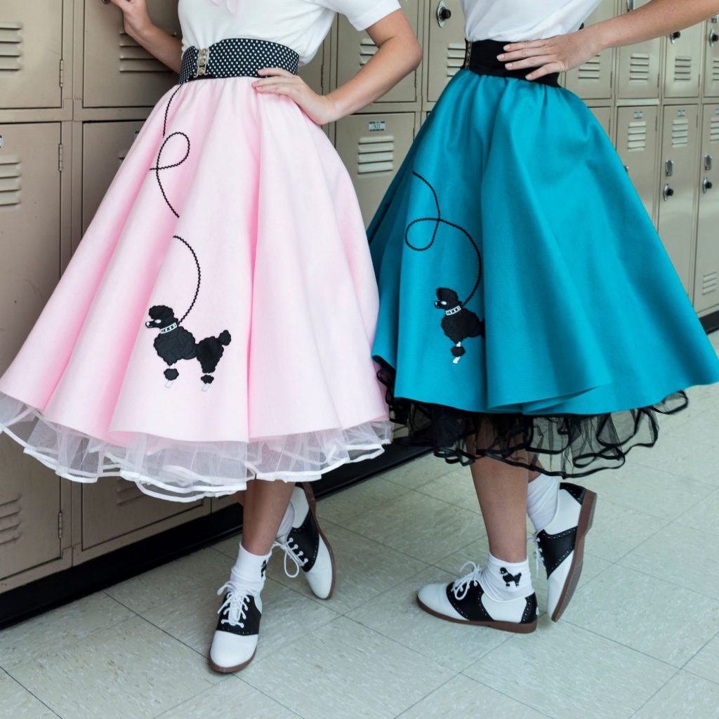 	
poodle skirts 1950s