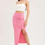 midi slit skirt