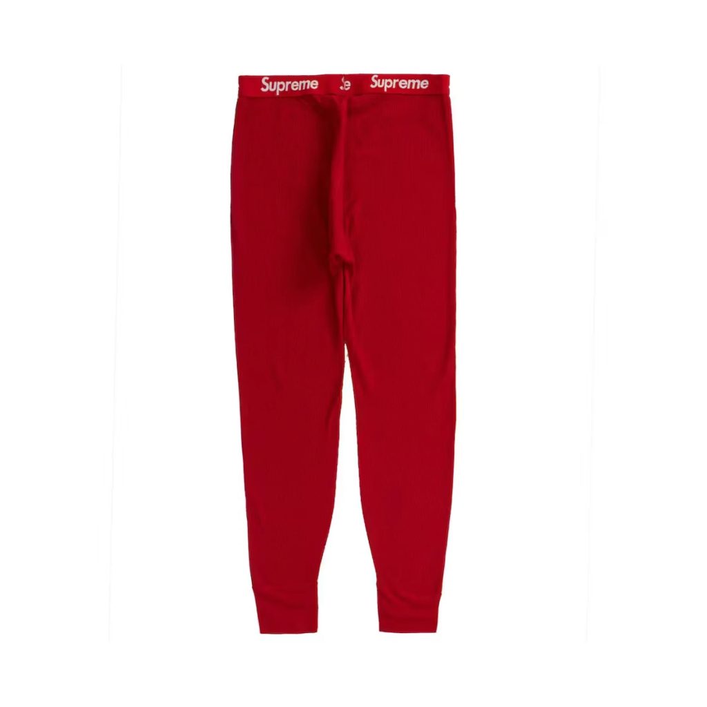 	
supreme hanes thermal pant sizing