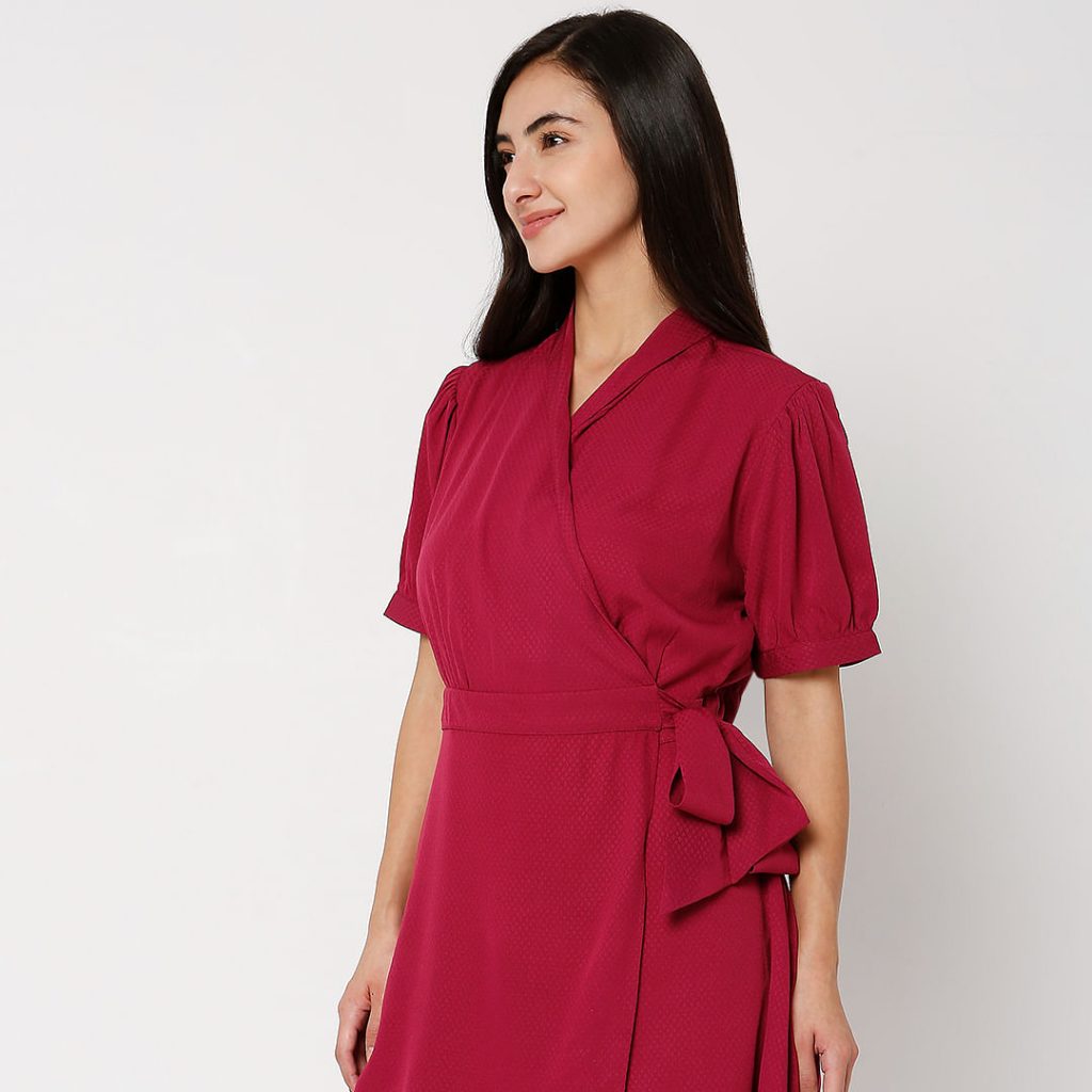 plus size wrap dress