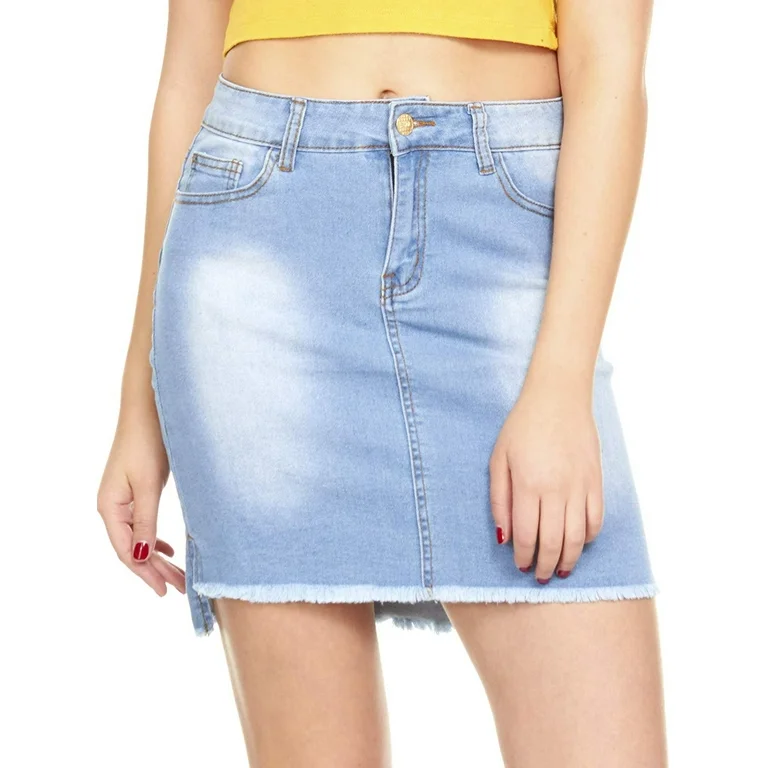 Light Wash Jean Skirt