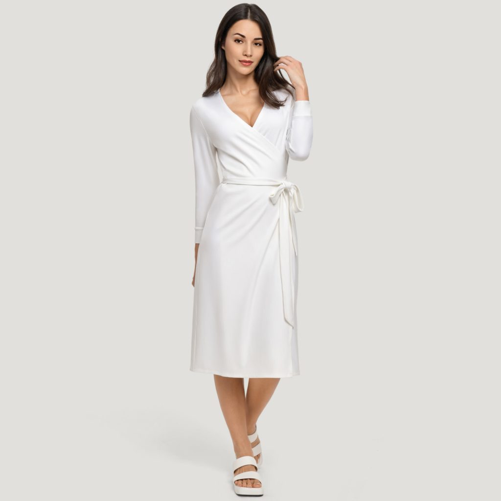 wrap dress midi