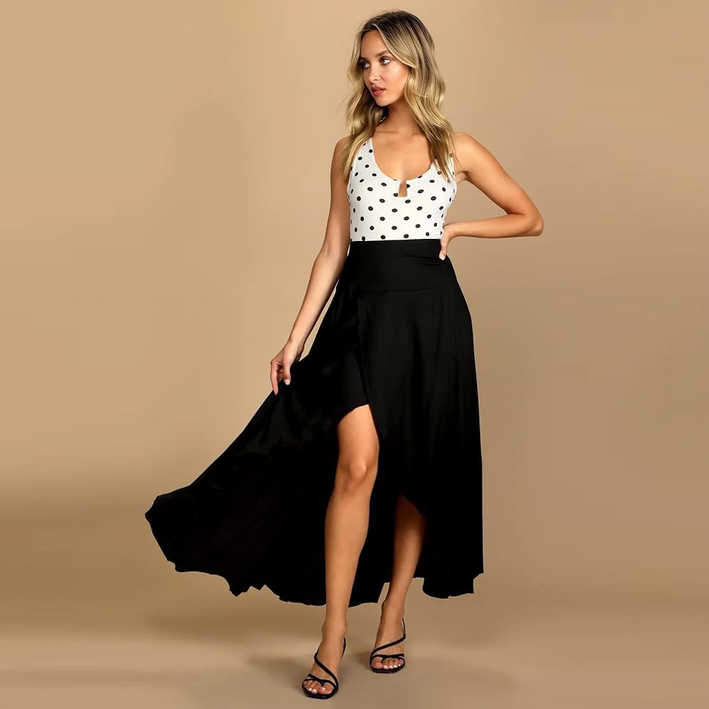 high waist maxi skirt