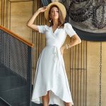 midi wrap dress