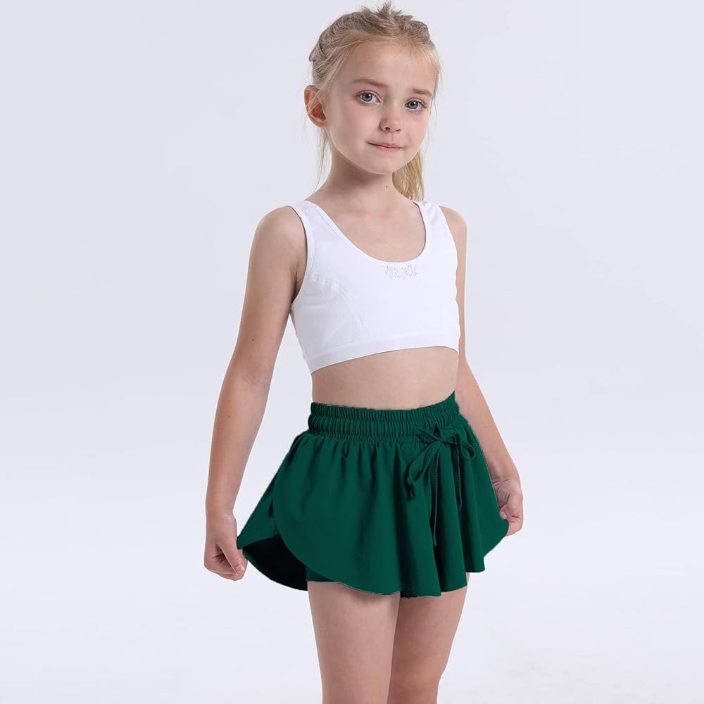 little girl in skirt