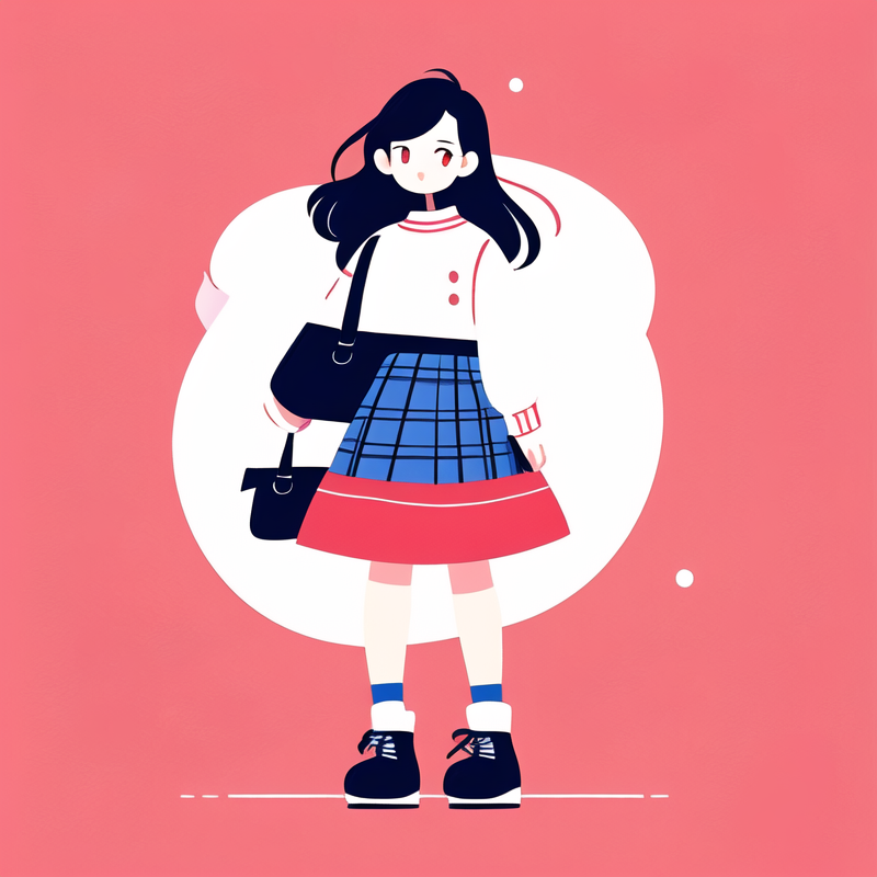 red plaid skirt outfit