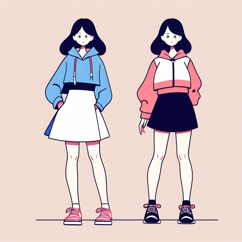 hoodie and skirt