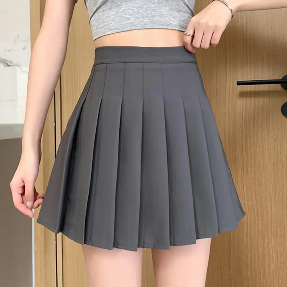 grey uniform skirt