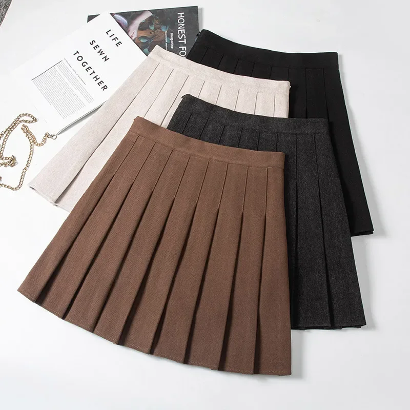 grey uniform skirt