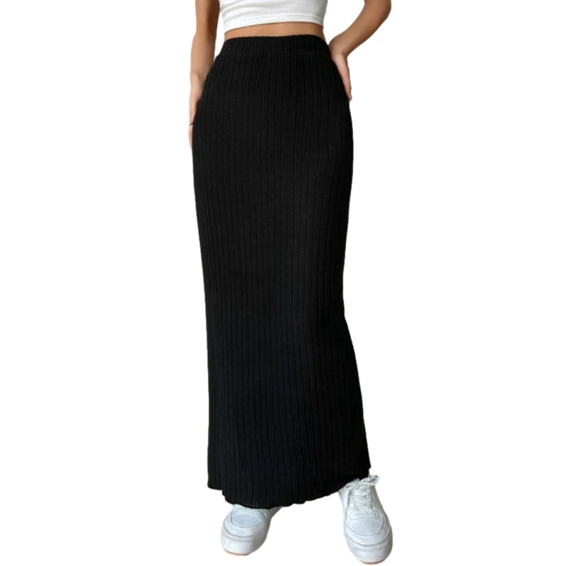 knit long skirt