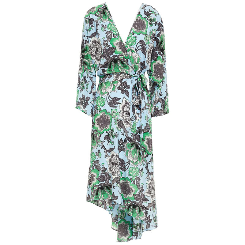 silk wrap dress