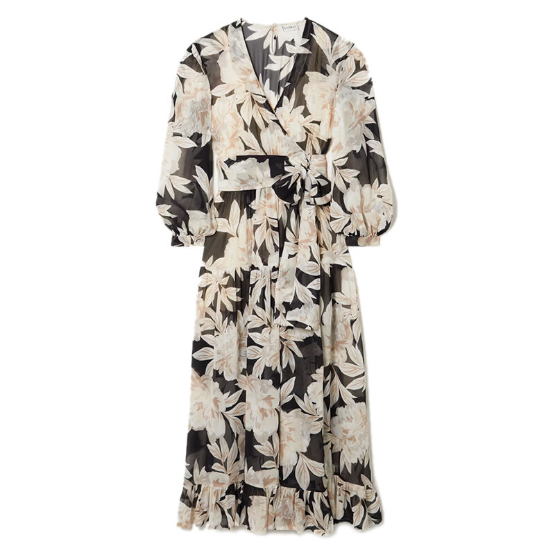 silk wrap dress