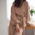 cotton wrap dress