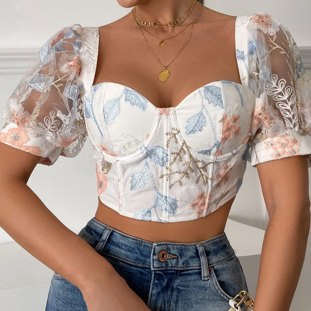 lace crop top