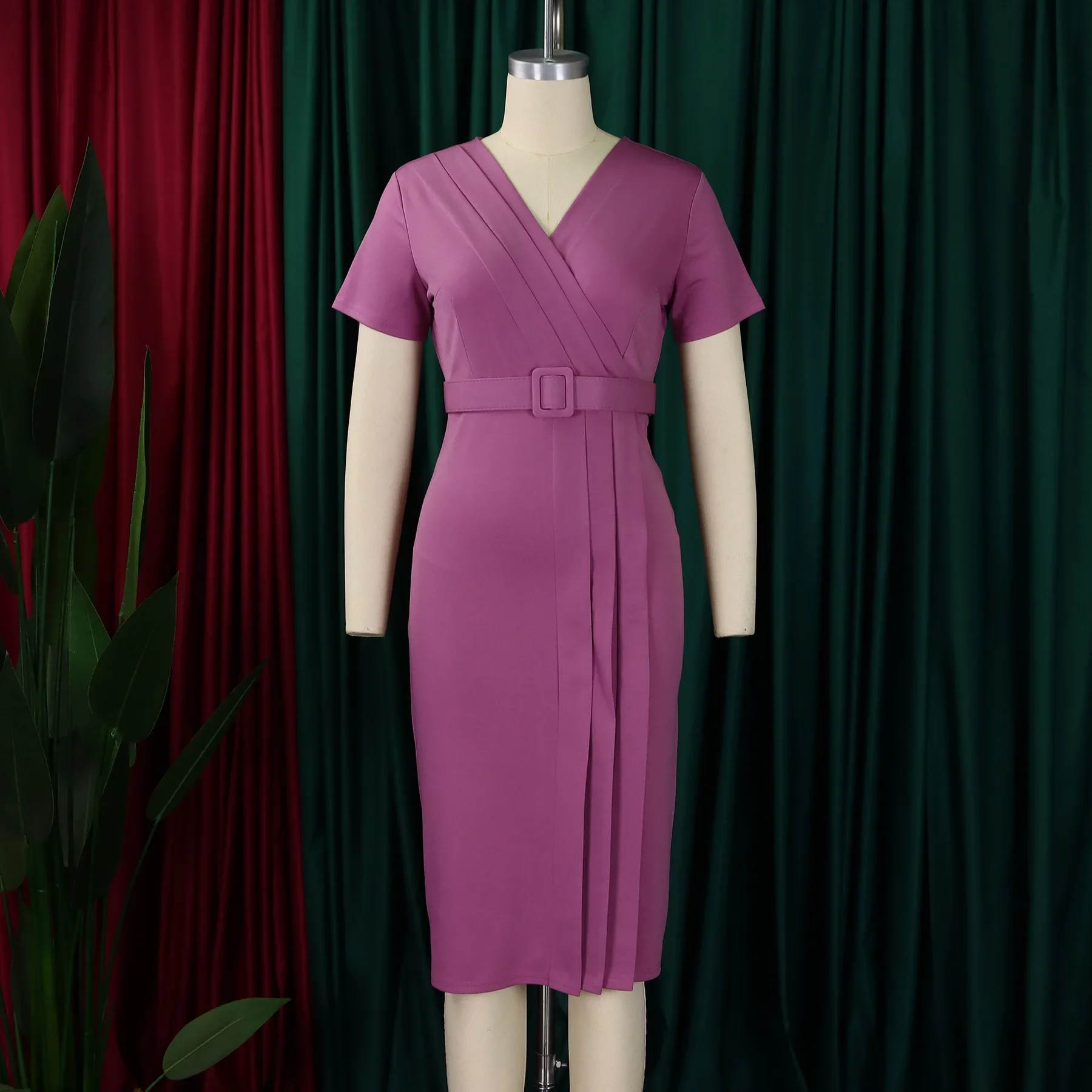 cotton wrap dress
