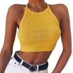 yellow crop top