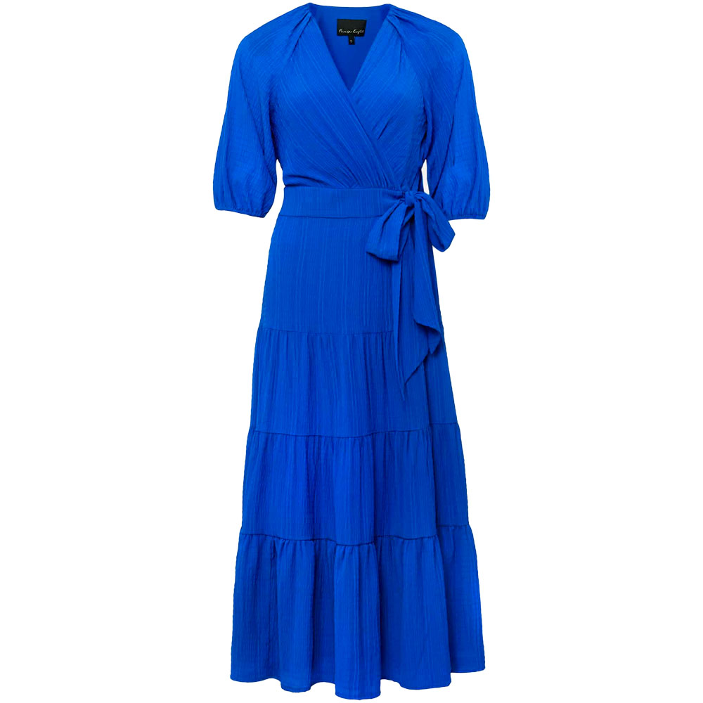 wrap midi dress
