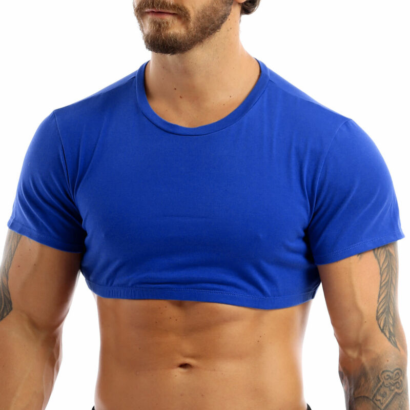 men crop top