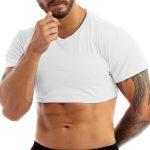 men crop top