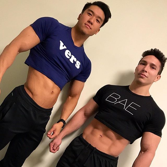 male crop top