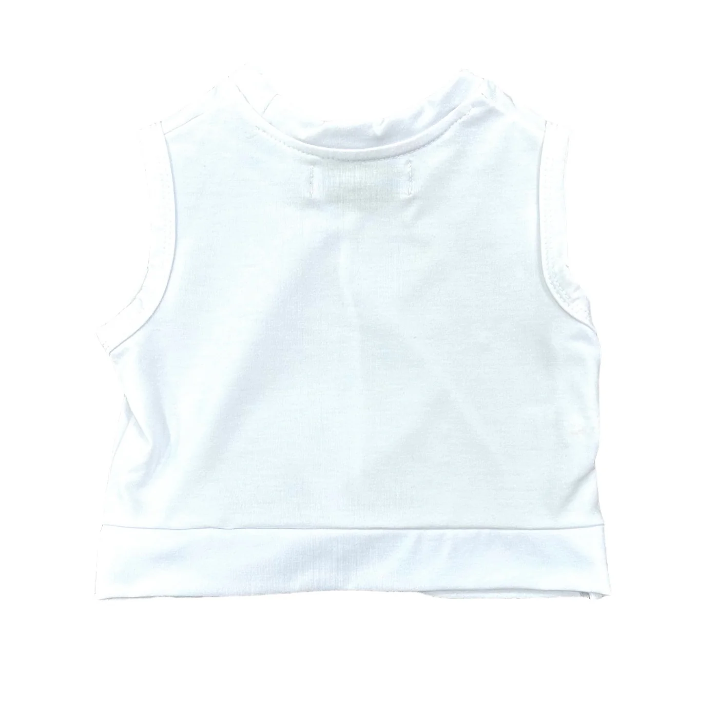 white crop top tank