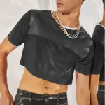 male crop top