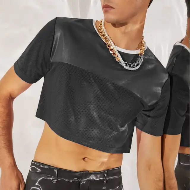 male crop top