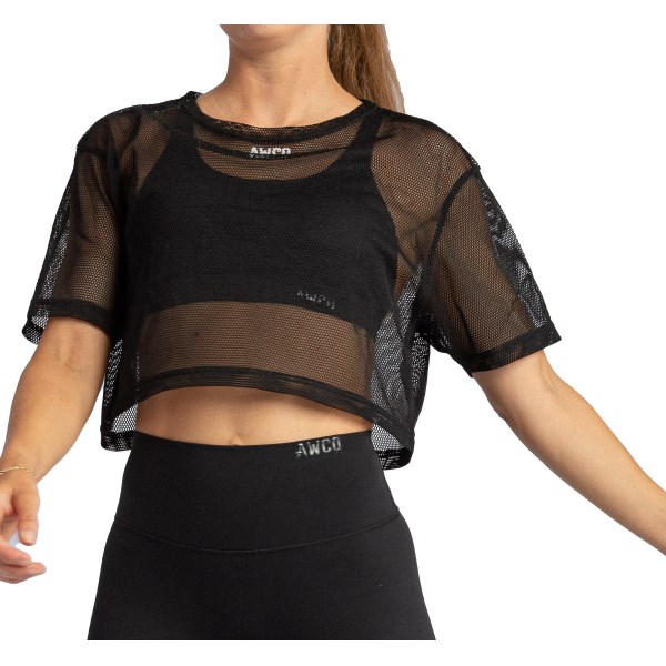 mesh crop top