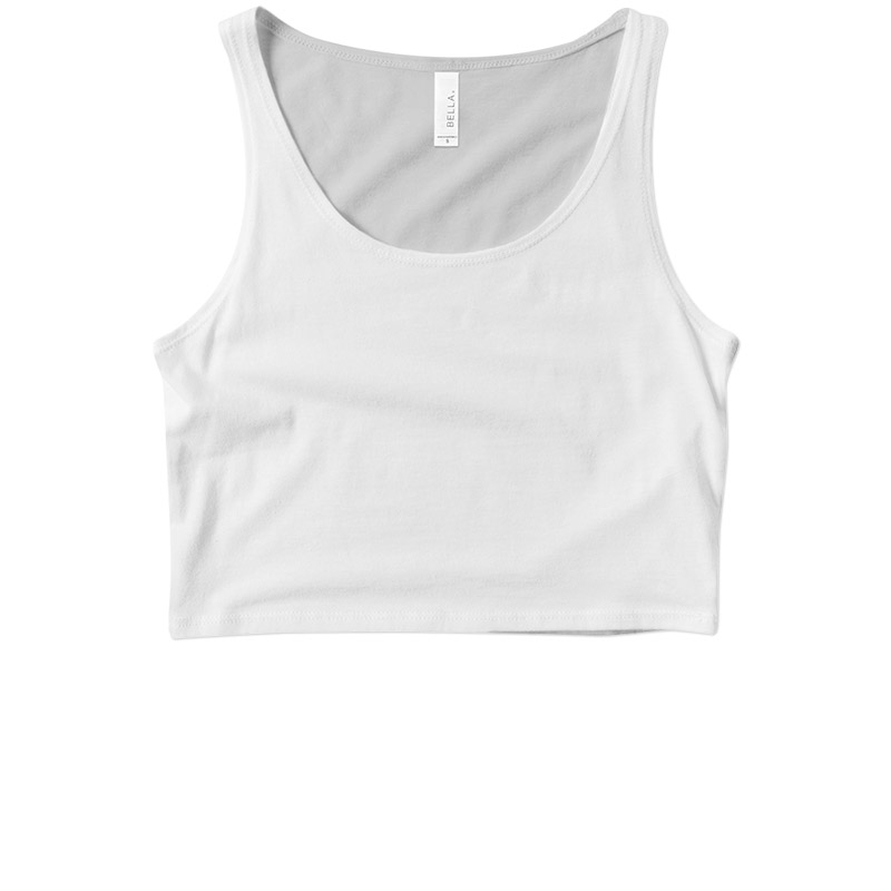white crop top tank