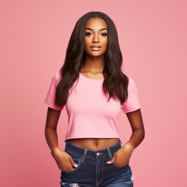 hot pink crop top