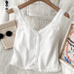 white crop top tank