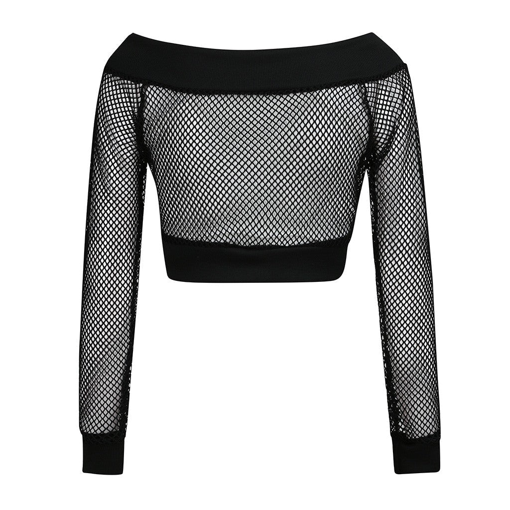 mesh crop top