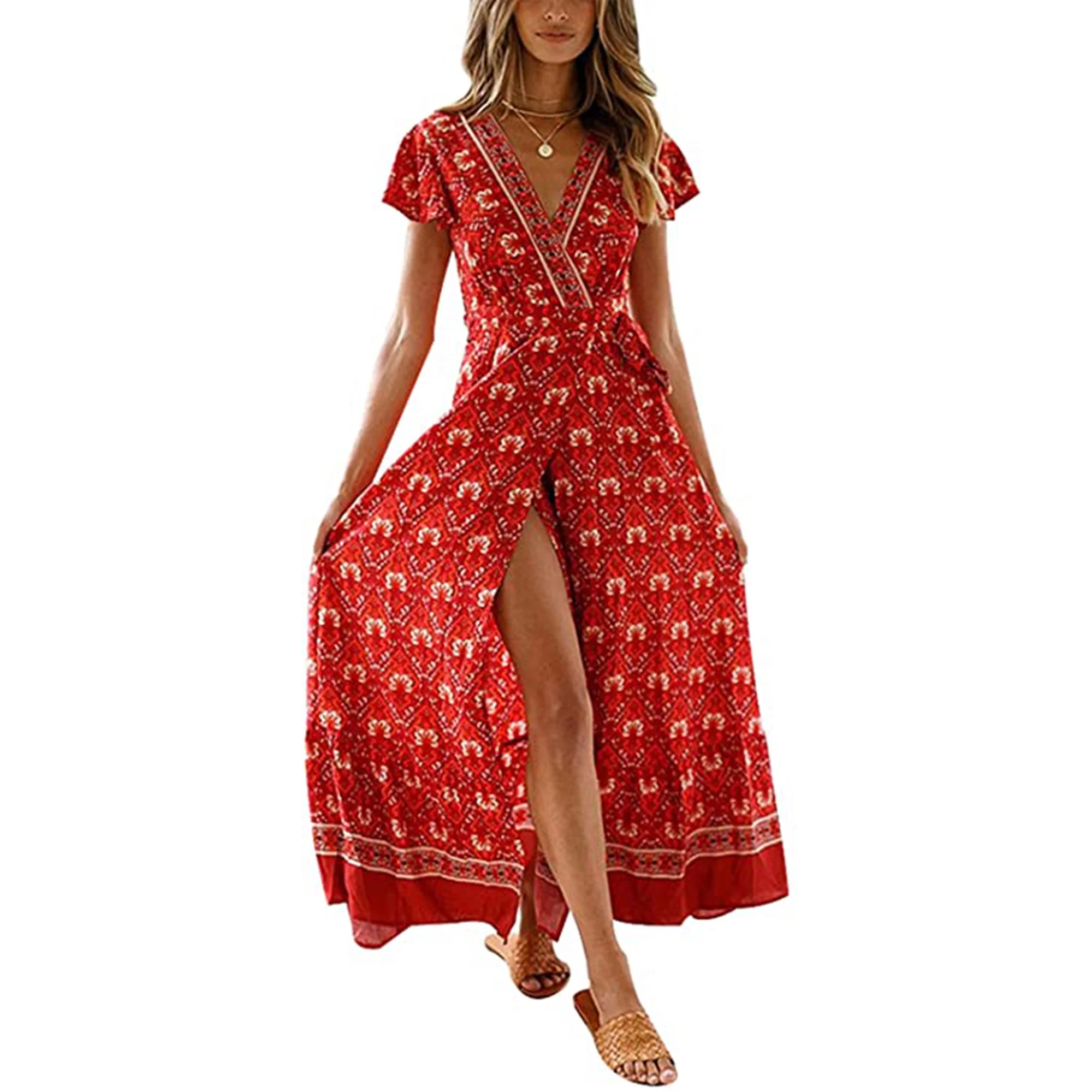 casual wrap dress