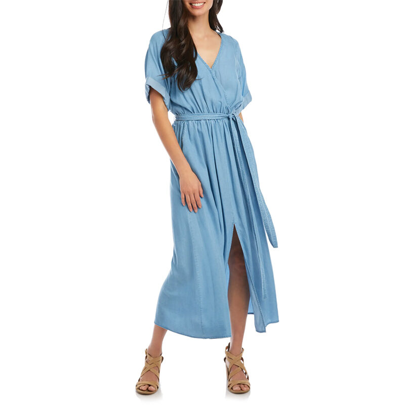 faux wrap dress
