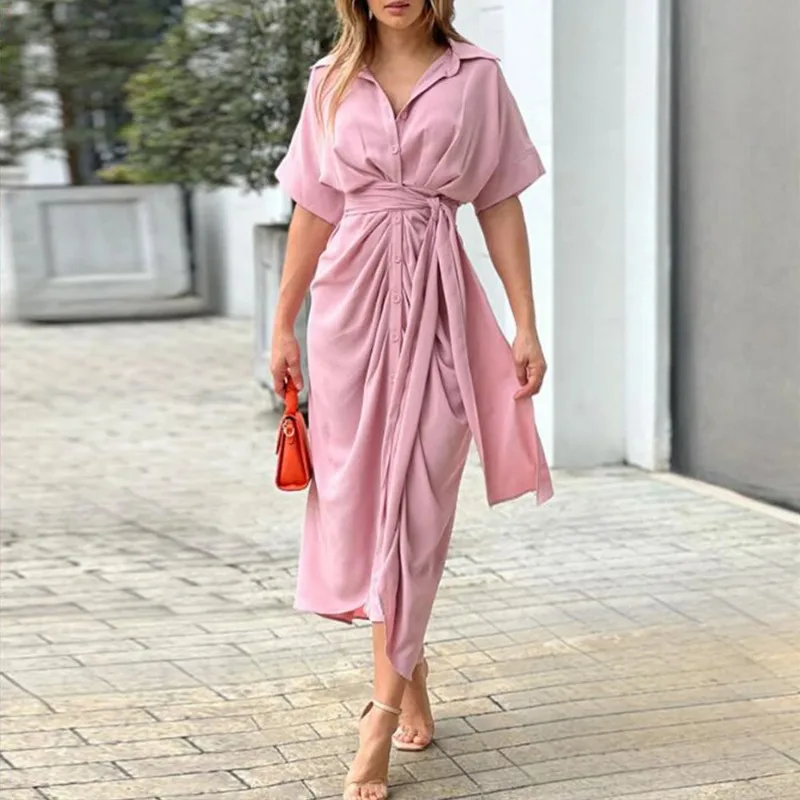tie wrap dress