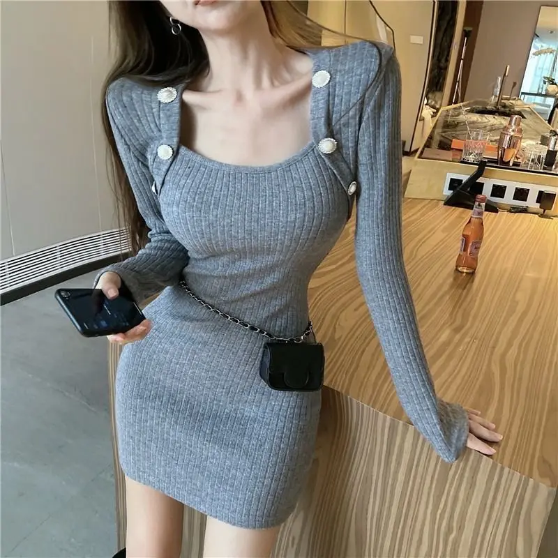sweater wrap dress