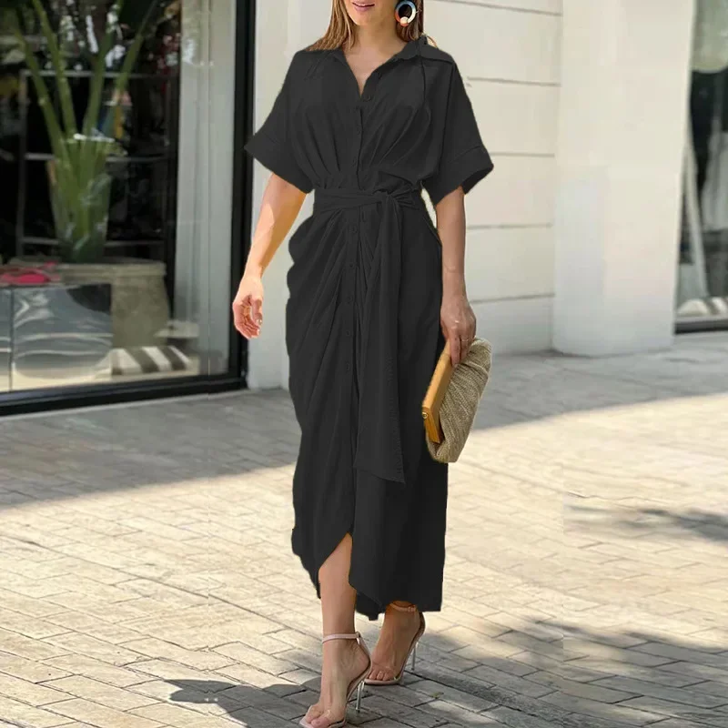 tie wrap dress