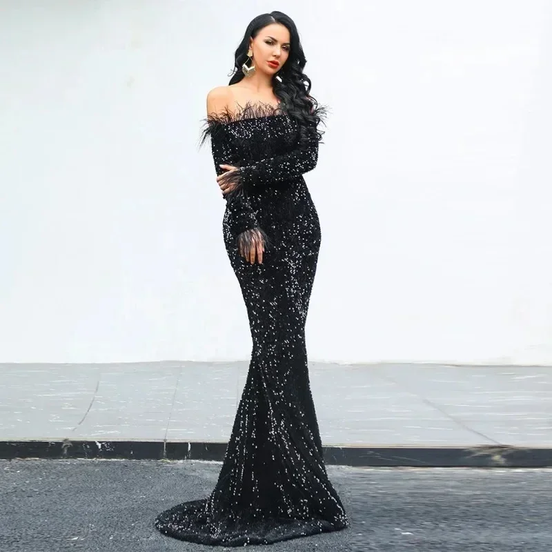 sequin wrap dress