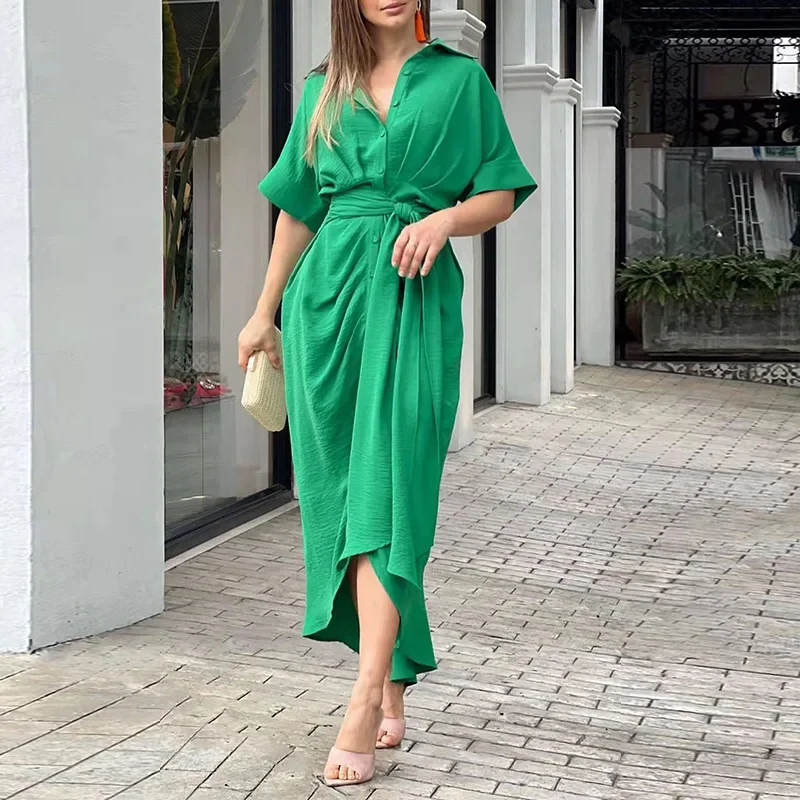 tie wrap dress