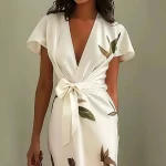 tie wrap dress
