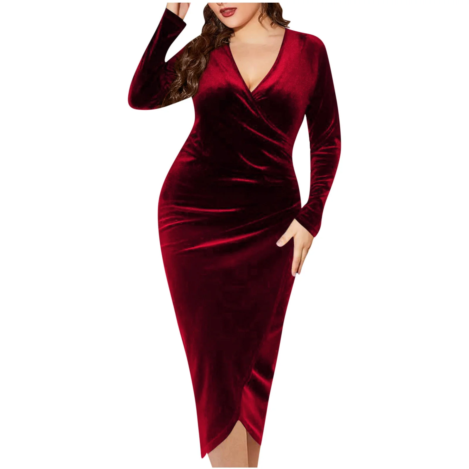 wrap cocktail dress
