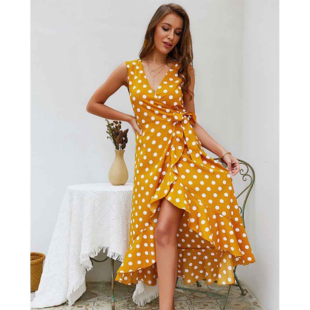 casual wrap dress